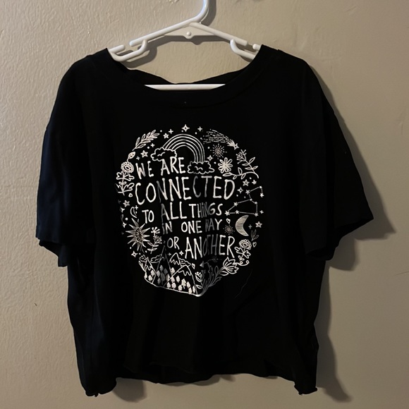 Crop Top // “We are connected to all things in one way or another” - Picture 2 of 2